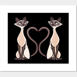 Perserkatzen Shirt siamesische Katze Posters and Art